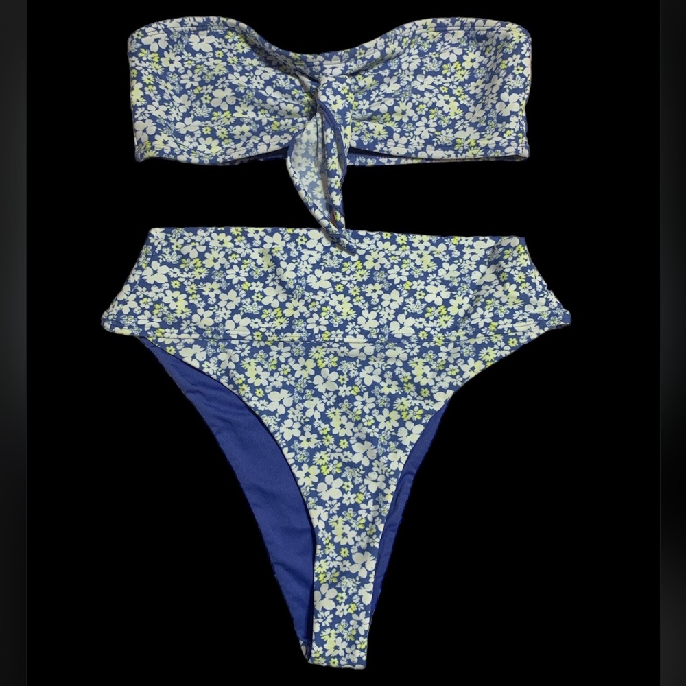 High Rise Flowery Forever 21 Flowery Bikini size S